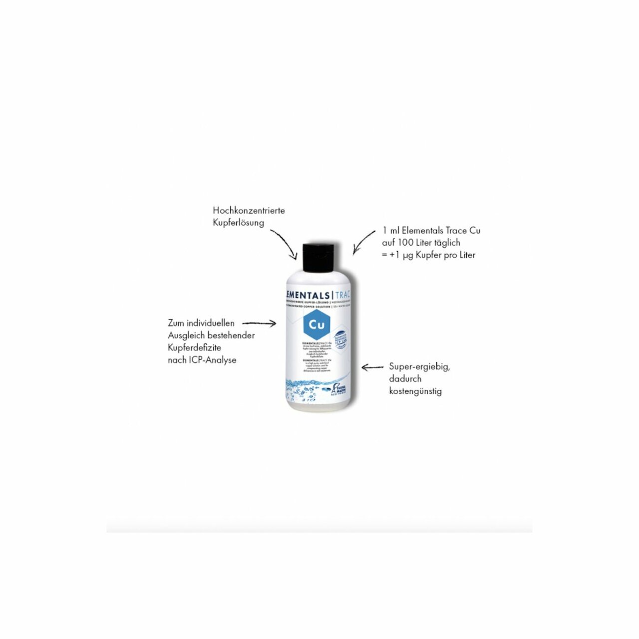 Fauna Marin Elementals Trace Cu 250 ml