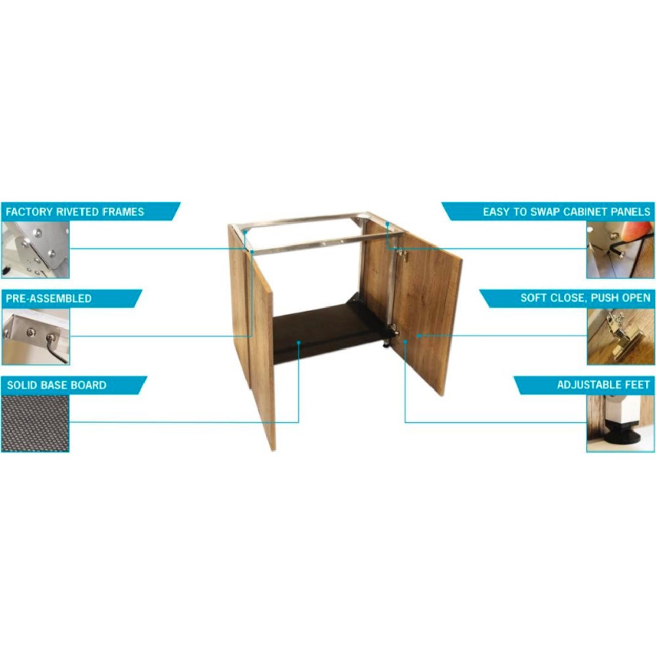 D-D Aqua-Pro Reef 1200- METAL FRAME- PLATINUM OAK