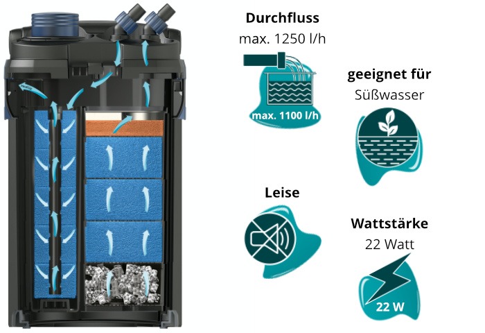 Dieses Bild zeigt den Oase BioMaster 600 und seine Eigenschaften